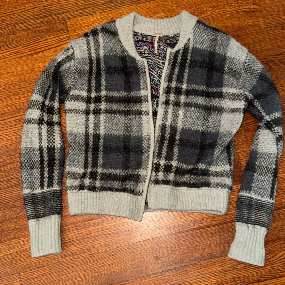 Free people bomber sweater coat